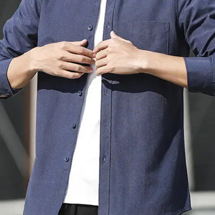 Men's Oxford Long Sleeve Casual Shirt