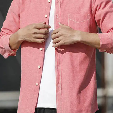 Men's Oxford Long Sleeve Casual Shirt