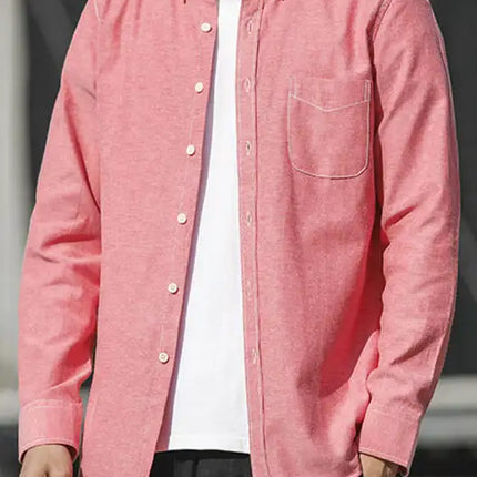 Men's Oxford Long Sleeve Casual Shirt