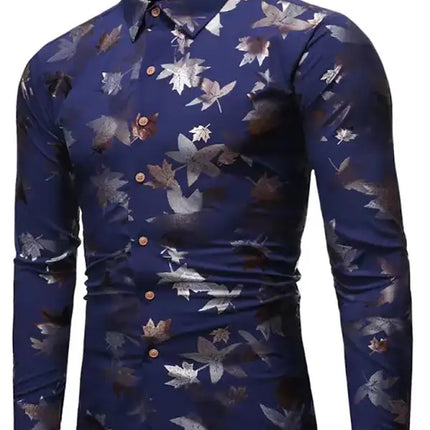 Men's Hawaiian Shirt Short Sleeves Printed Button Down Summer Beach Dress Shirts