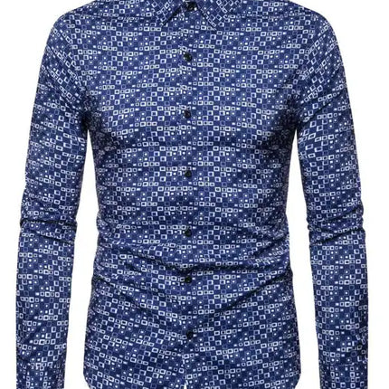 Men's Fashion Plaid Long Sleeve Shirt