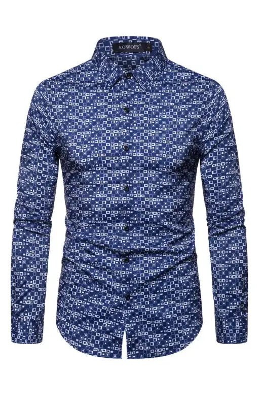 Men's Fashion Plaid Long Sleeve Shirt