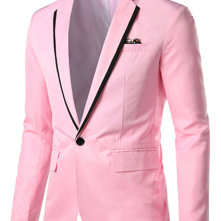 Men's Business Slim Suit Jacket Single Suit