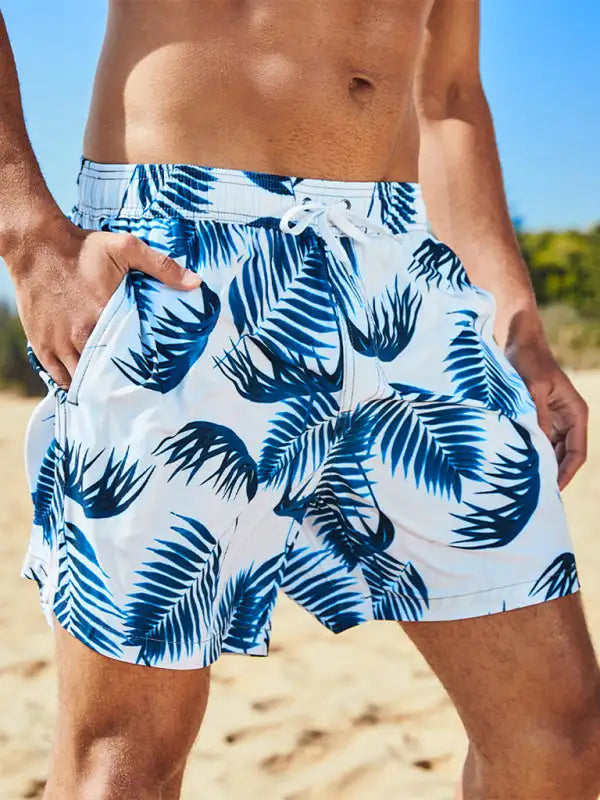 Shorts de vacaciones con estampado floral Wonderland para hombre 