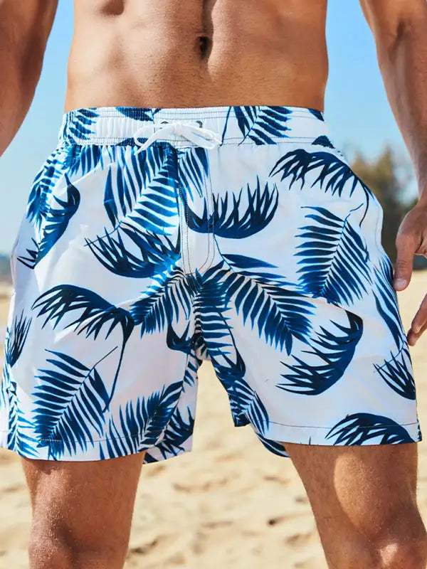 Shorts de vacaciones con estampado floral Wonderland para hombre 