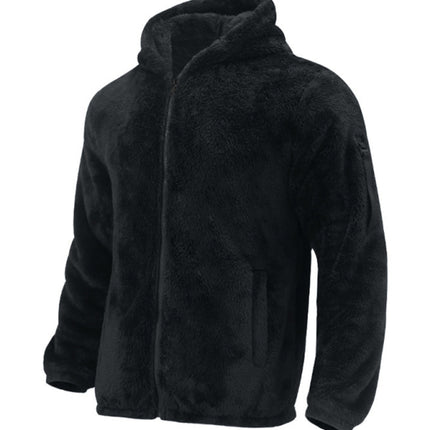 Men's warm jacket, loose hooded casual jacket