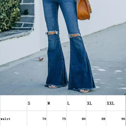 Women's All-Match Skinny, Ripped, One-Breasted Jeans With Drag Pants