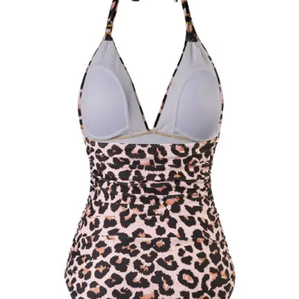 Women's Plunge Halter One-piece Swimsuit