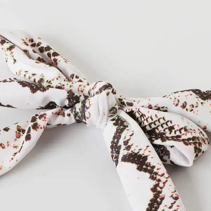 Women's Plunge Halter One-piece Swimsuit