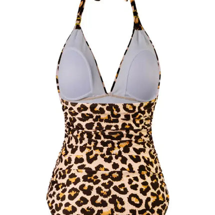 Women's Plunge Halter One-piece Swimsuit