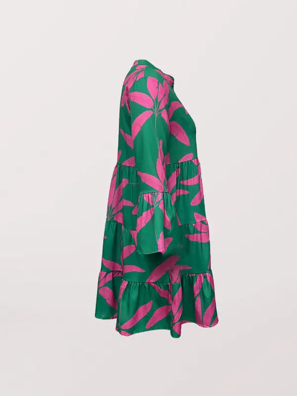 Vestido babydoll con estampado floral para mujer 