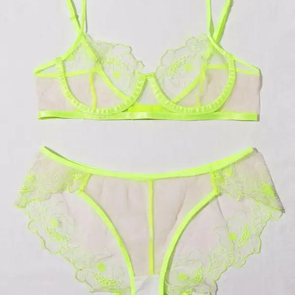 New style sexy lingerie new hollow love three-point sexy suit