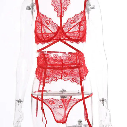 New style sexy sexy women's lace split underwear set