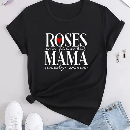 Camiseta con estampado gráfico para mujer 