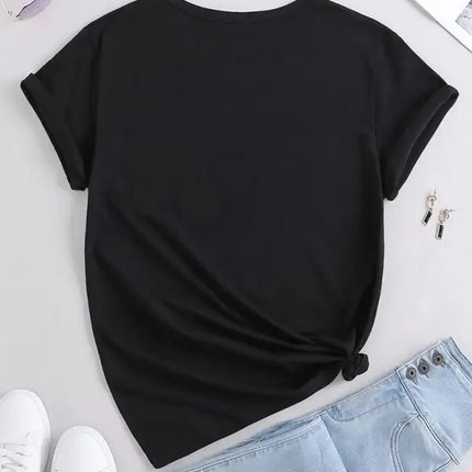 Camiseta con estampado gráfico para mujer 