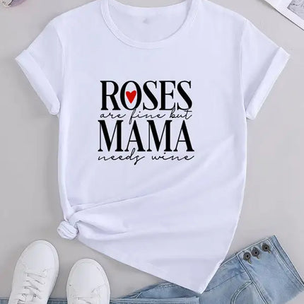 Camiseta con estampado gráfico para mujer 
