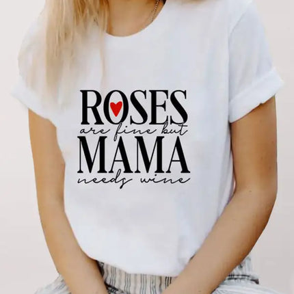 Camiseta con estampado gráfico para mujer 