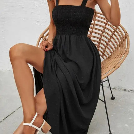 Women's Floral Print Smocked Tiered Dress