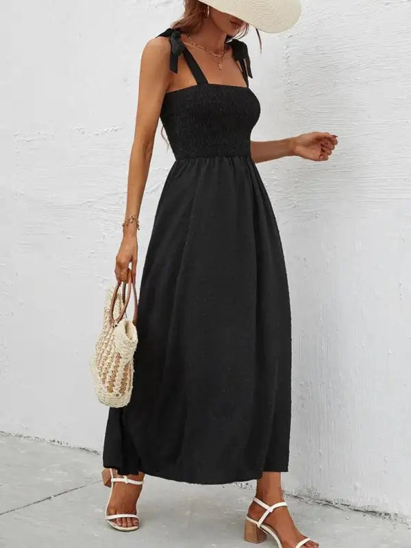 Women's Floral Print Smocked Tiered Dress