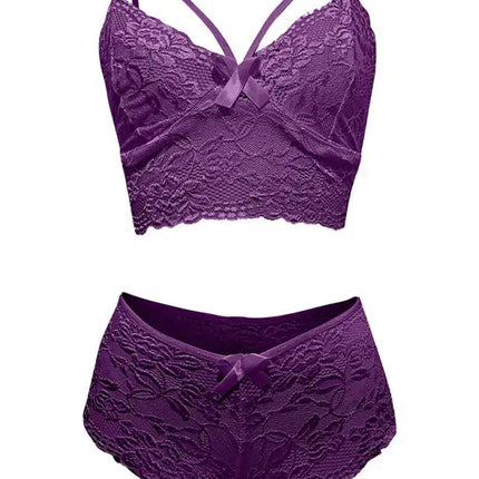 European and American sexy lingerie set with lace