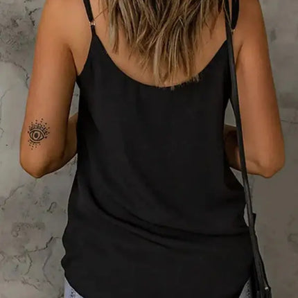 Top camisola sexy con costuras y cuello en V de color sólido para mujer 