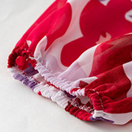 Bohemian resort casual printed long skirt