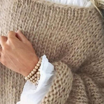 Women's Autumn and Winter Knitted Fashionable Casual Comfortable Loose Tops