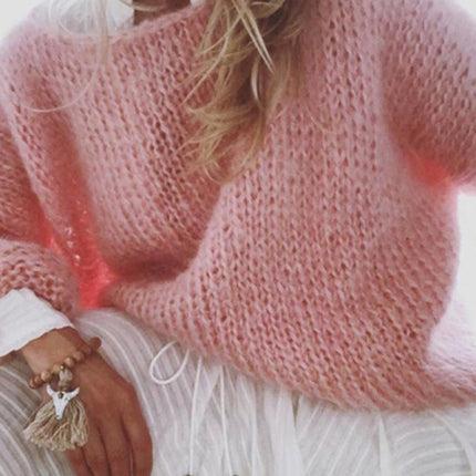 Women's Autumn and Winter Knitted Fashionable Casual Comfortable Loose Tops