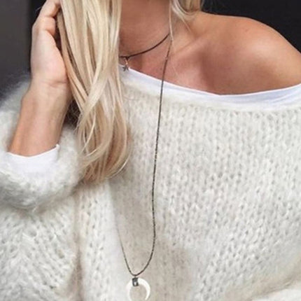 Women's Autumn and Winter Knitted Fashionable Casual Comfortable Loose Tops