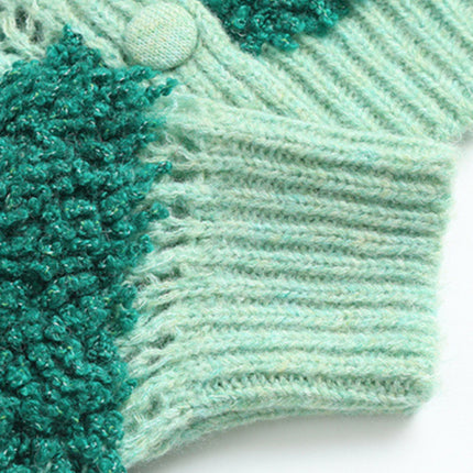 Women's New Striped Single Breasted Slim Fit Knitted Jacket