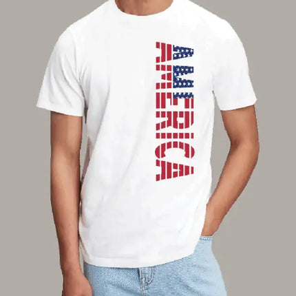 Men's America Graphic Print Cotton Tee