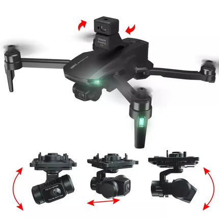 Dron GPS de nivel 7 de seis ejes HD de 4K píxeles 