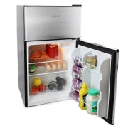 MegaChef 3.2 Cubic Feet 2 Door Refrigerator/Freezer in Stainless Steel