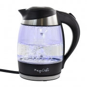 MegaChef 1.8Lt. Glass and Stainless Steel Electric Tea Kettle