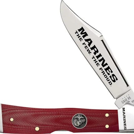 USMC Copperlock Red G10 Pocketknife