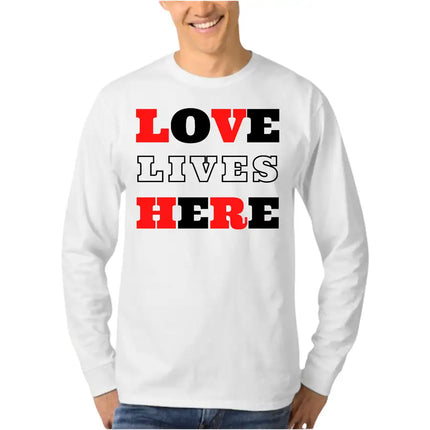 Uniquely You Unisex Apparel, Love Lives Here Christian Inspiration