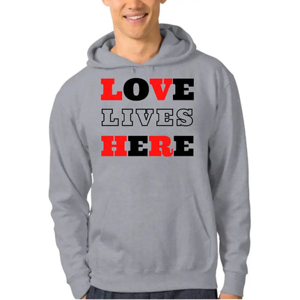 Uniquely You Unisex Apparel, Love Lives Here Christian Inspiration
