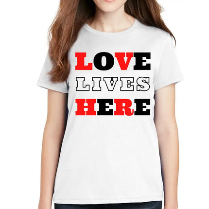 Uniquely You Unisex Apparel, Love Lives Here Christian Inspiration
