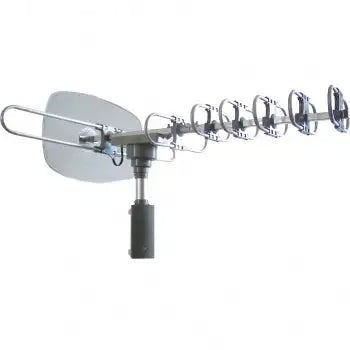 Antena exterior motorizada amplificada de alta potencia Naxa para ATSC y HDTV