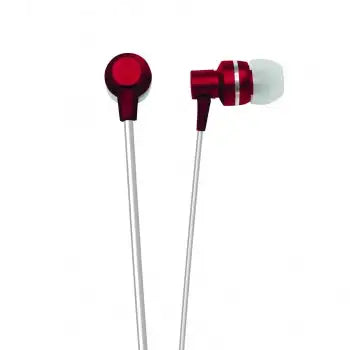 Naxa METALLIX Auriculares estéreo con aislamiento - Rojo