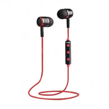 Naxa NE-950 Auriculares con Aislamiento Bluetooth con Micrófono y Control Remoto - Rojo/Negro