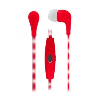 Naxa NE-951 VECTOR Auriculares con cable LED - ROJO