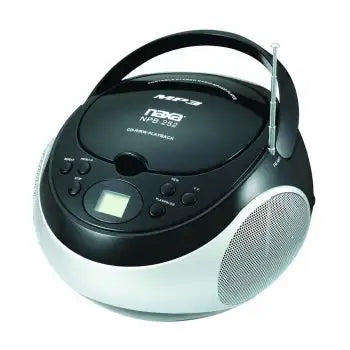 Naxa Reproductor de CD portátil con radio estéreo AM/FM - Negro