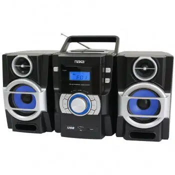 Reproductor MP3/CD portátil Naxa con radio FM PLL y entrada USB