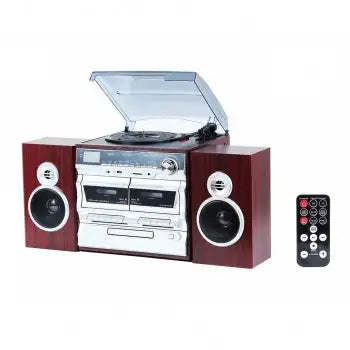 TechPlach High Power 30W, 3-Speed Turntable with Karaoke