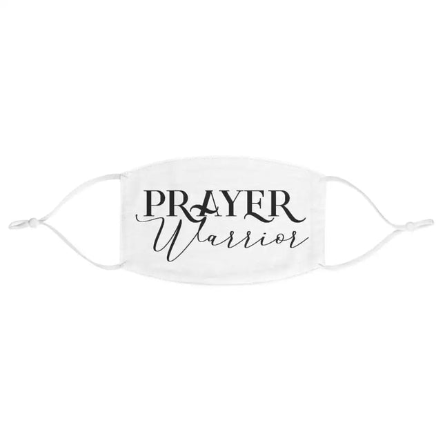 Prayer Warrior Graphic Text Fabric Face Mask