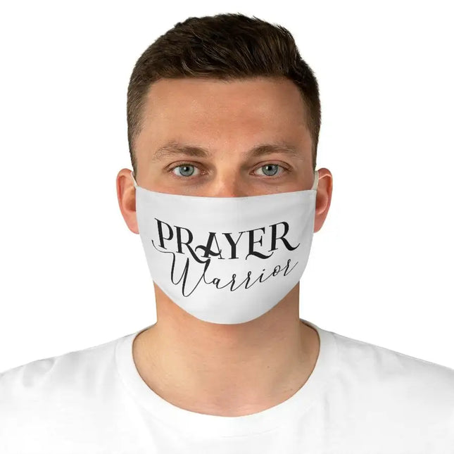 Prayer Warrior Graphic Text Fabric Face Mask