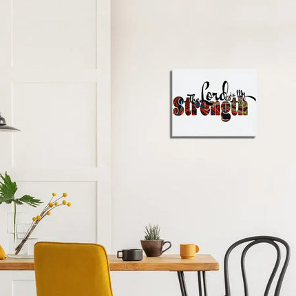 Uniquely You Canvas Wall Art, Christian Inspiration, The Lord is My Strength