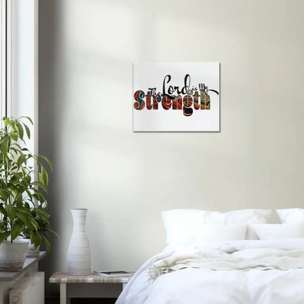 Uniquely You Canvas Wall Art, Christian Inspiration, The Lord is My Strength