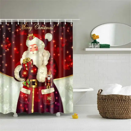 Lighted Christmas Shower Curtain